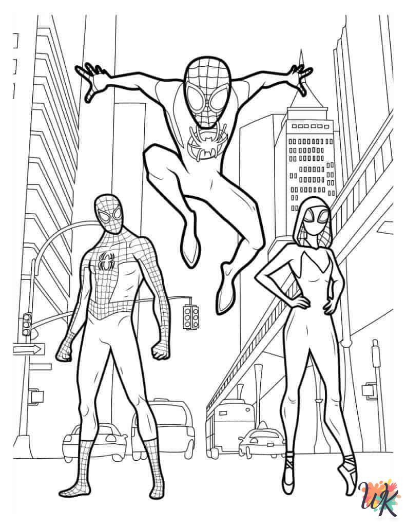 Miles Morales coloring pages printable free