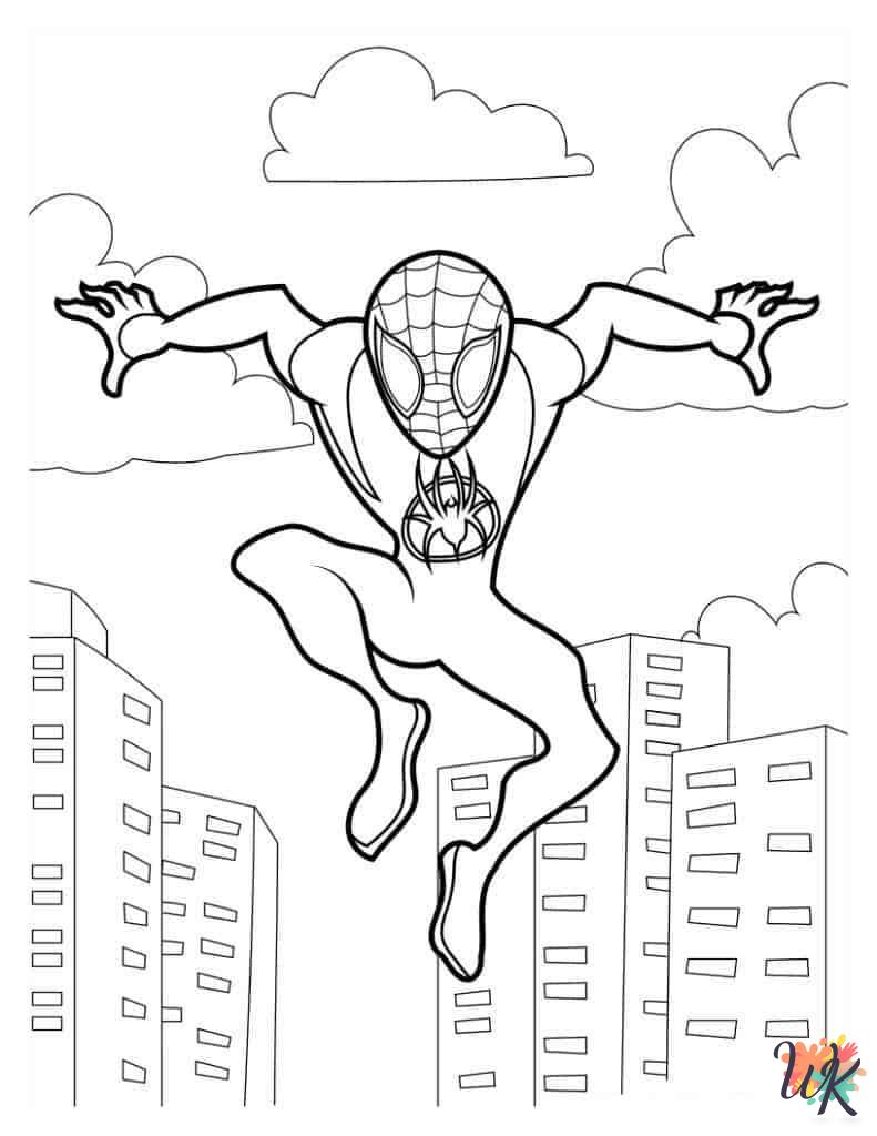 free Miles Morales coloring pages