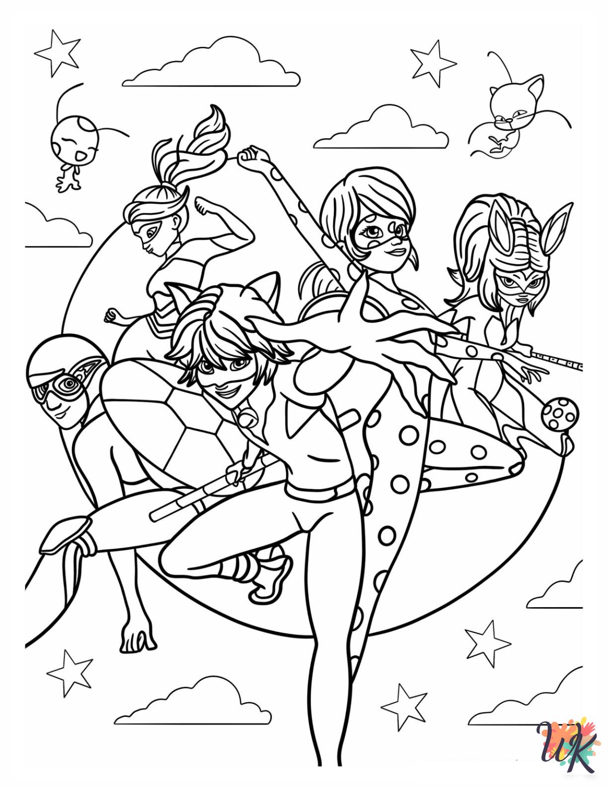 free Miraculous Ladybug coloring pages for kids