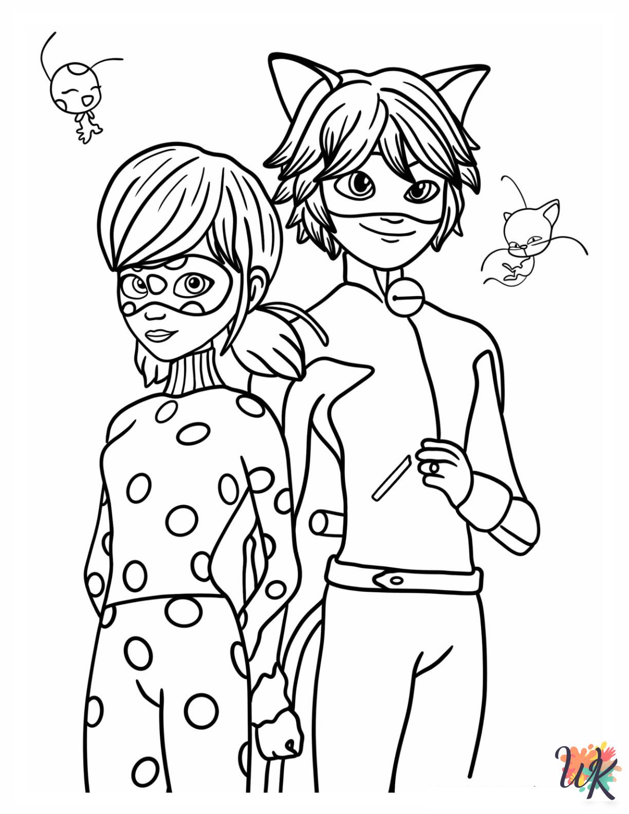 free Miraculous Ladybug printable coloring pages