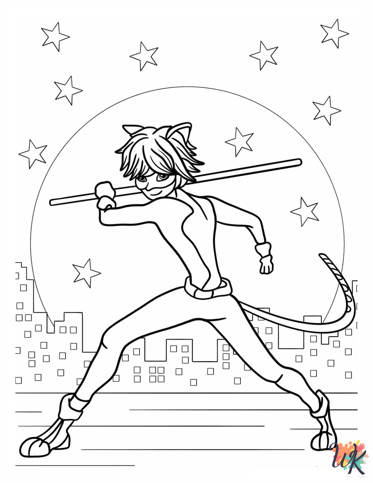 coloring pages printable Miraculous Ladybug
