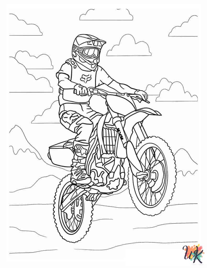 free Motorcycle coloring pages
