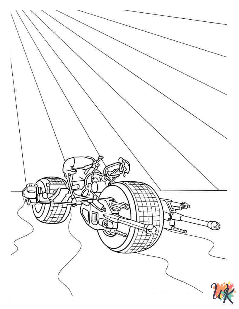 free Motorcycle coloring pages for kids