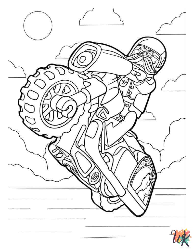 free printable Motorcycle coloring pages for adults