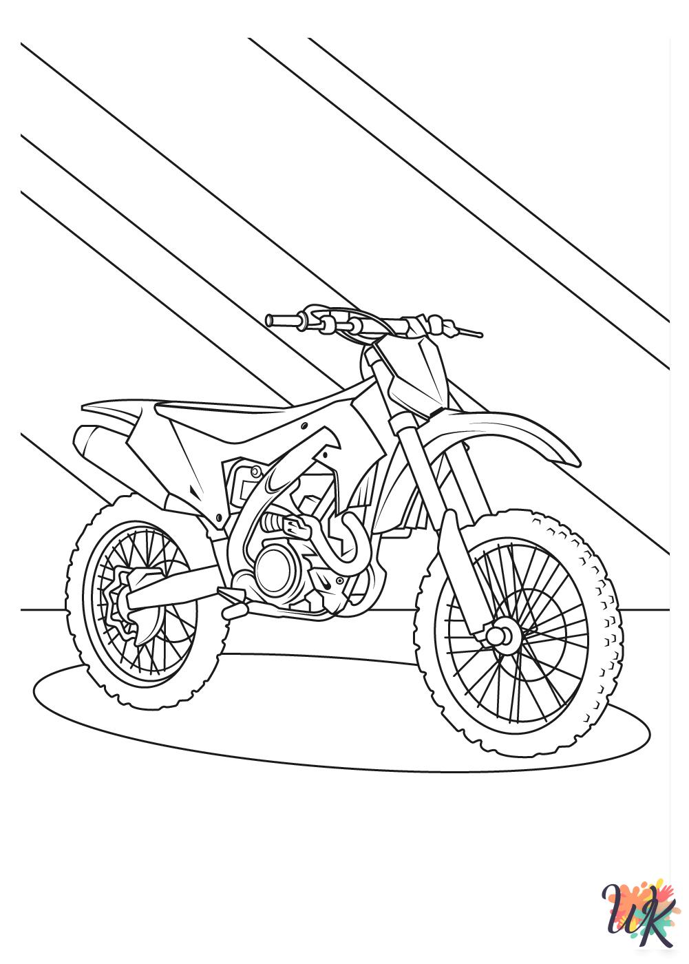 detailed Motorcycle coloring pages