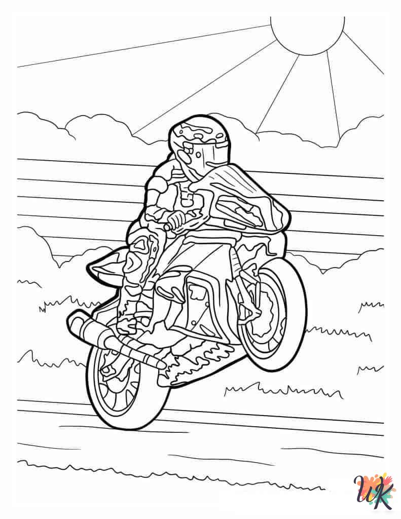 free printable coloring pages Motorcycle