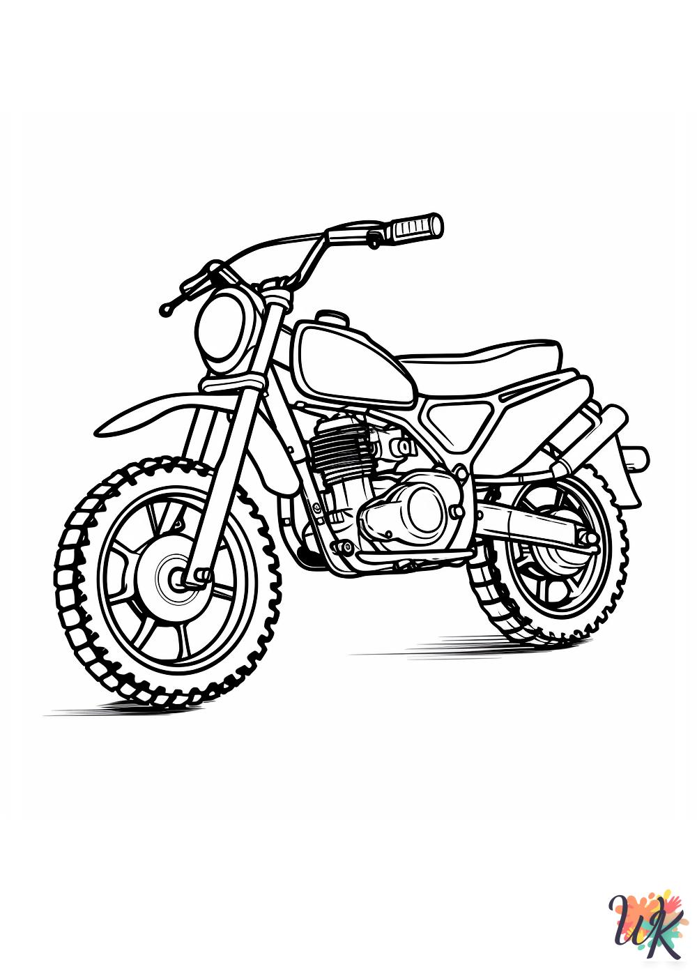 coloring pages for kids Motorcycle