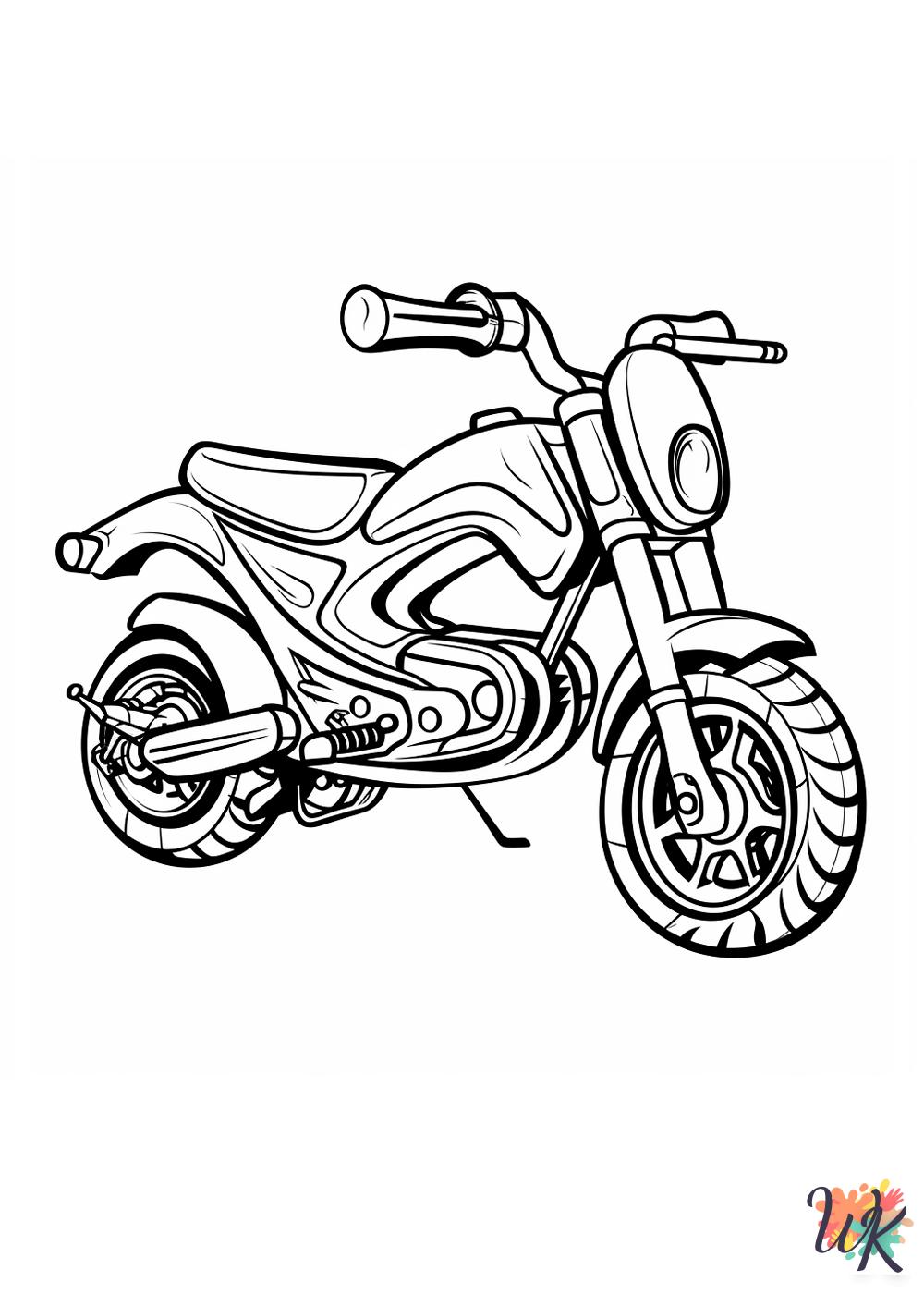 hard Motorcycle coloring pages