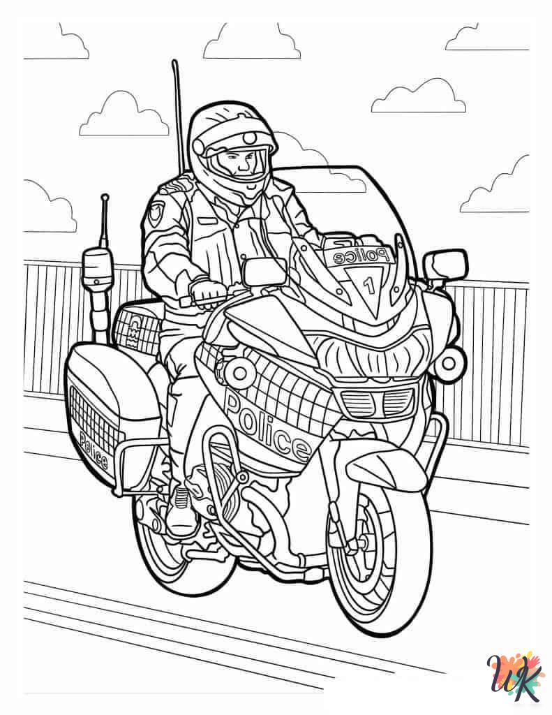 Motorcycle coloring pages printable free
