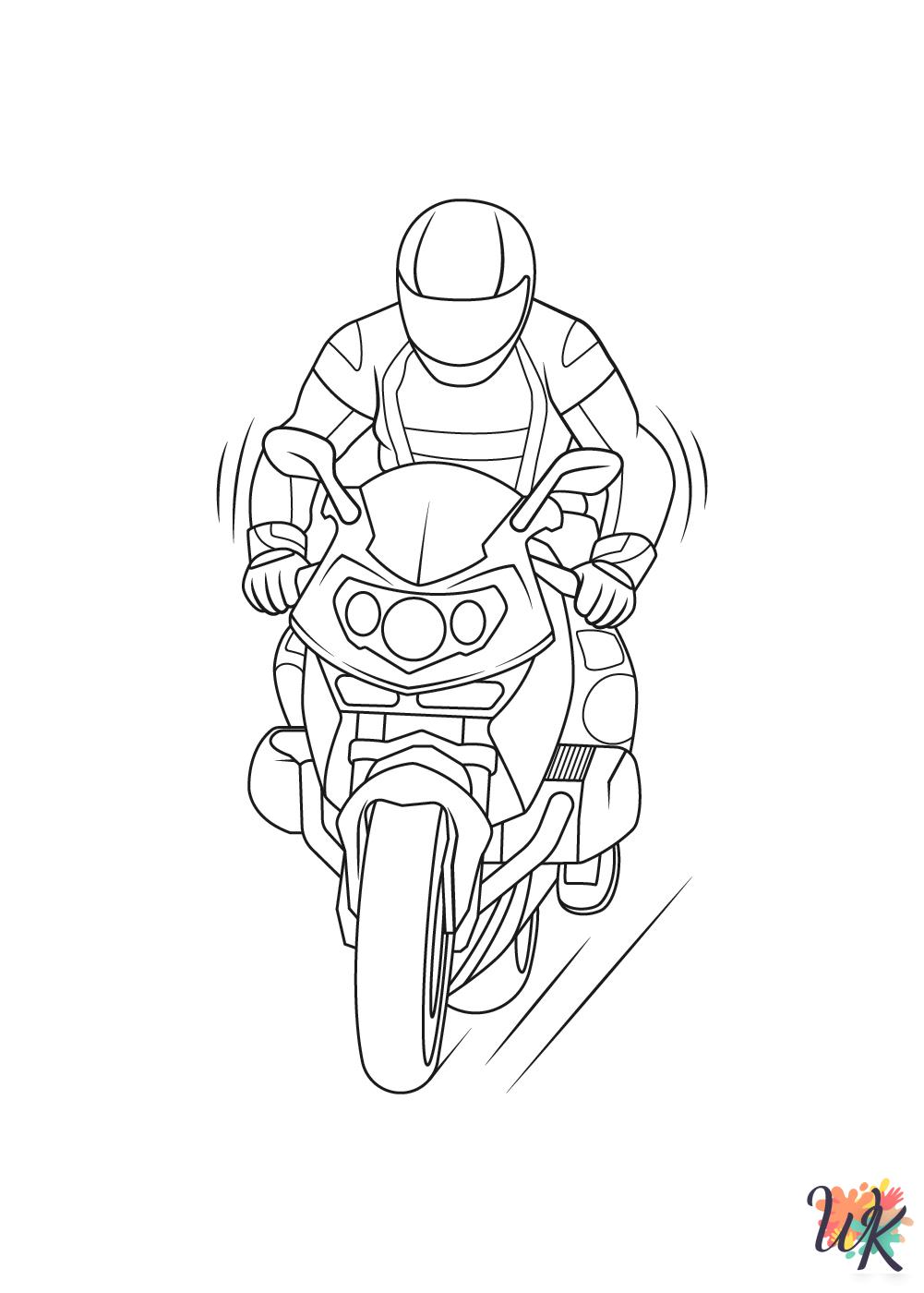 adult coloring pages Motorcycle