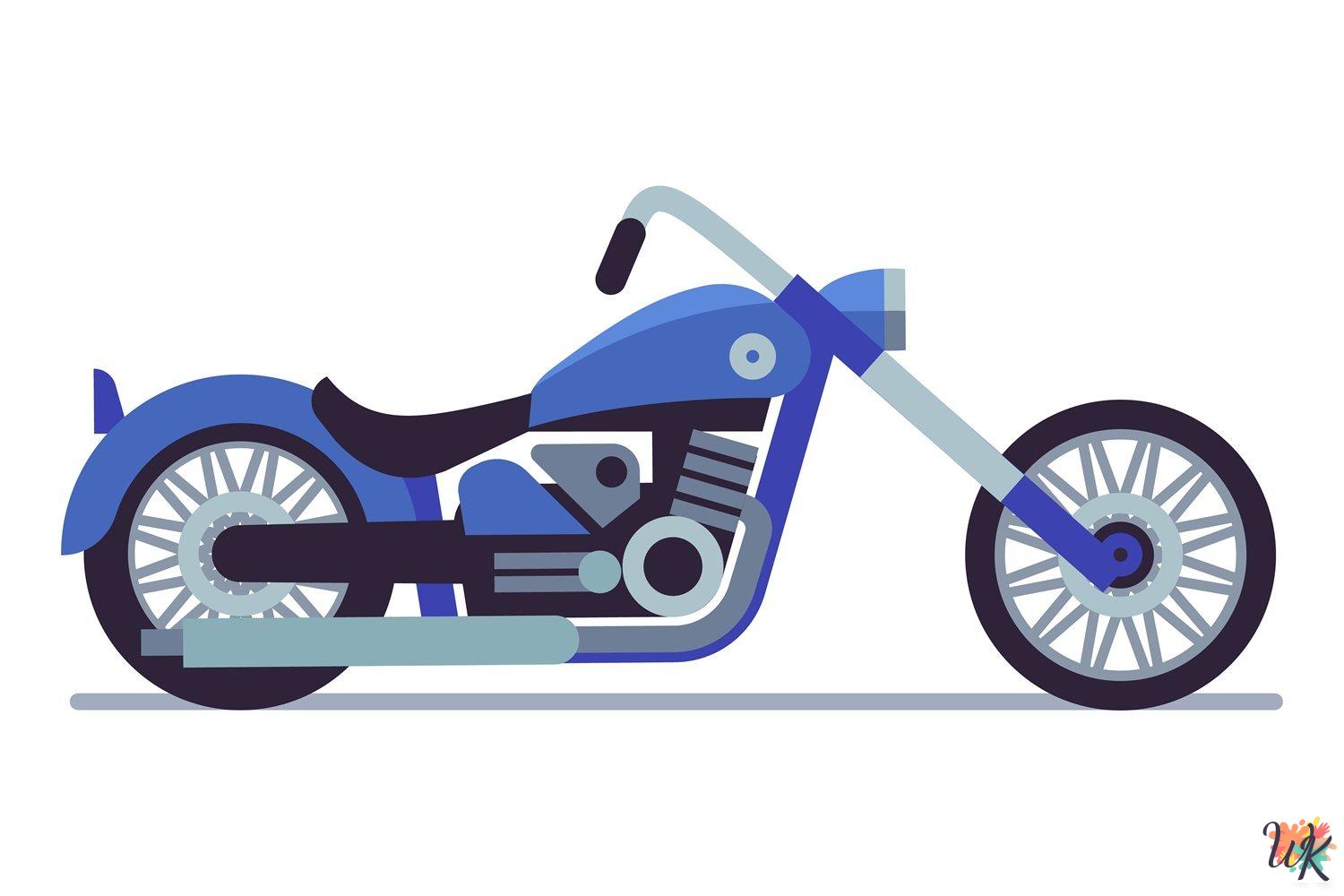 39 Motorcycle Coloring Pages