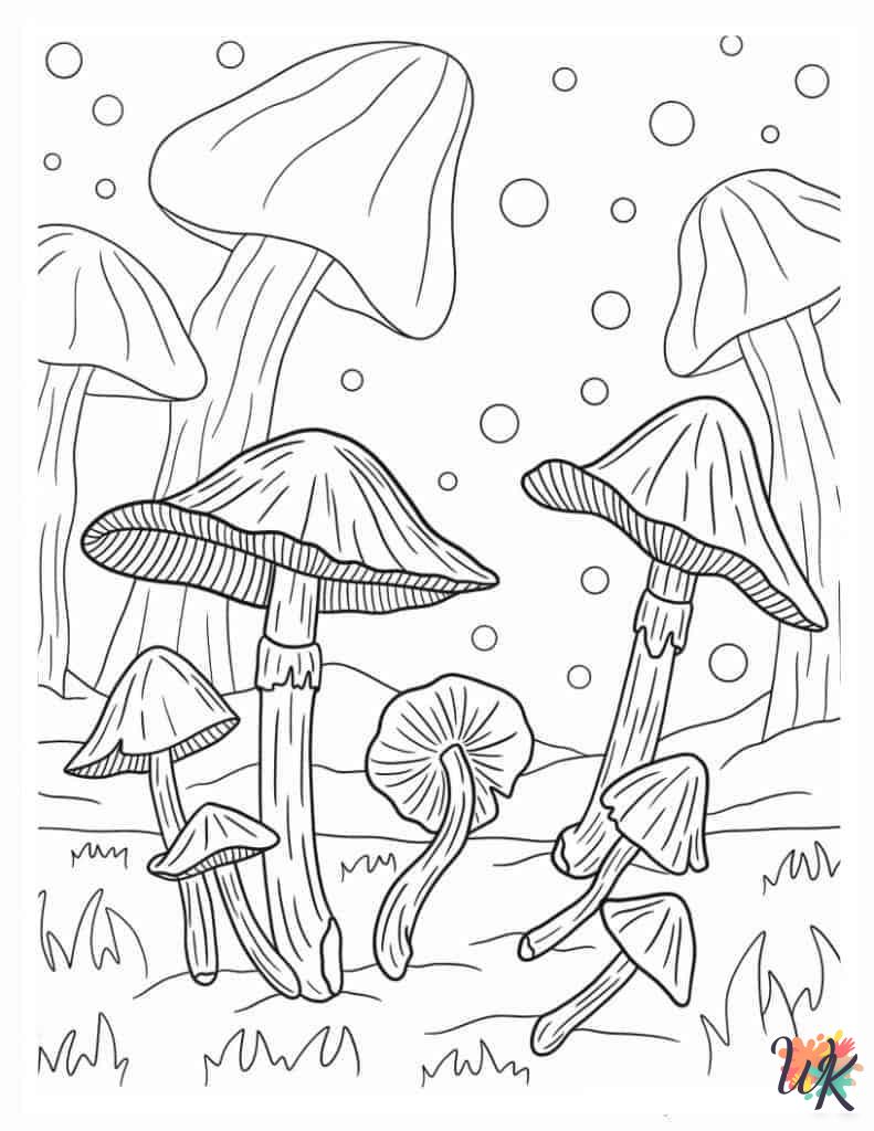 coloring pages for Mushroom