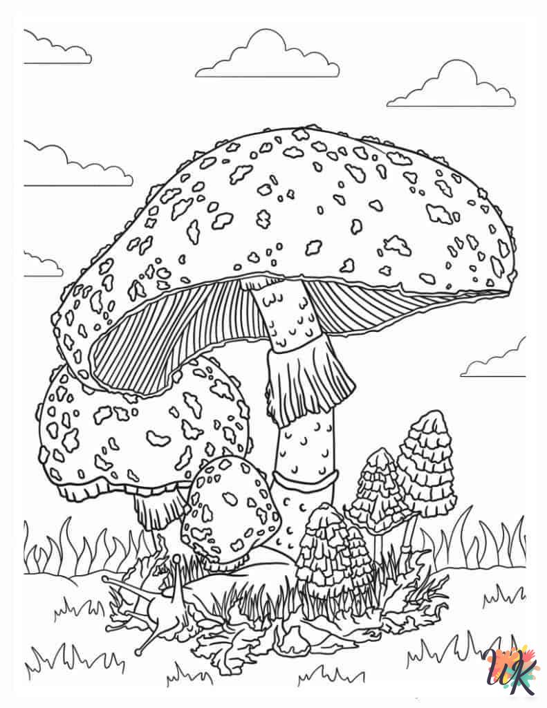 printable coloring pages Mushroom