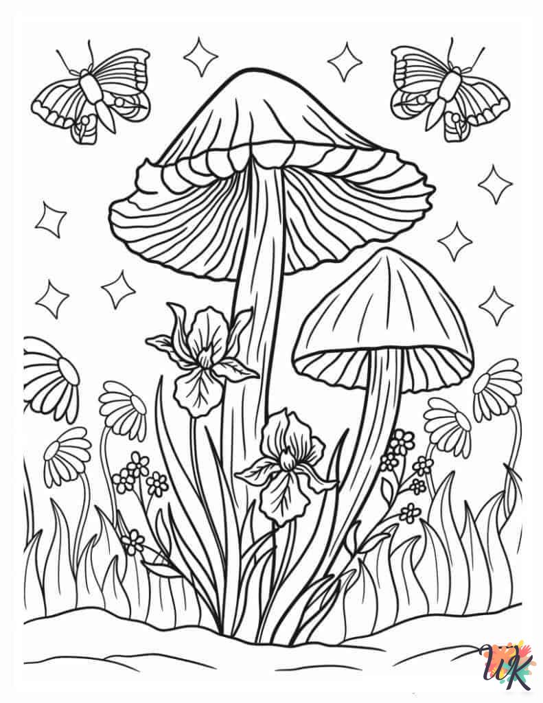 adult coloring pages Mushroom