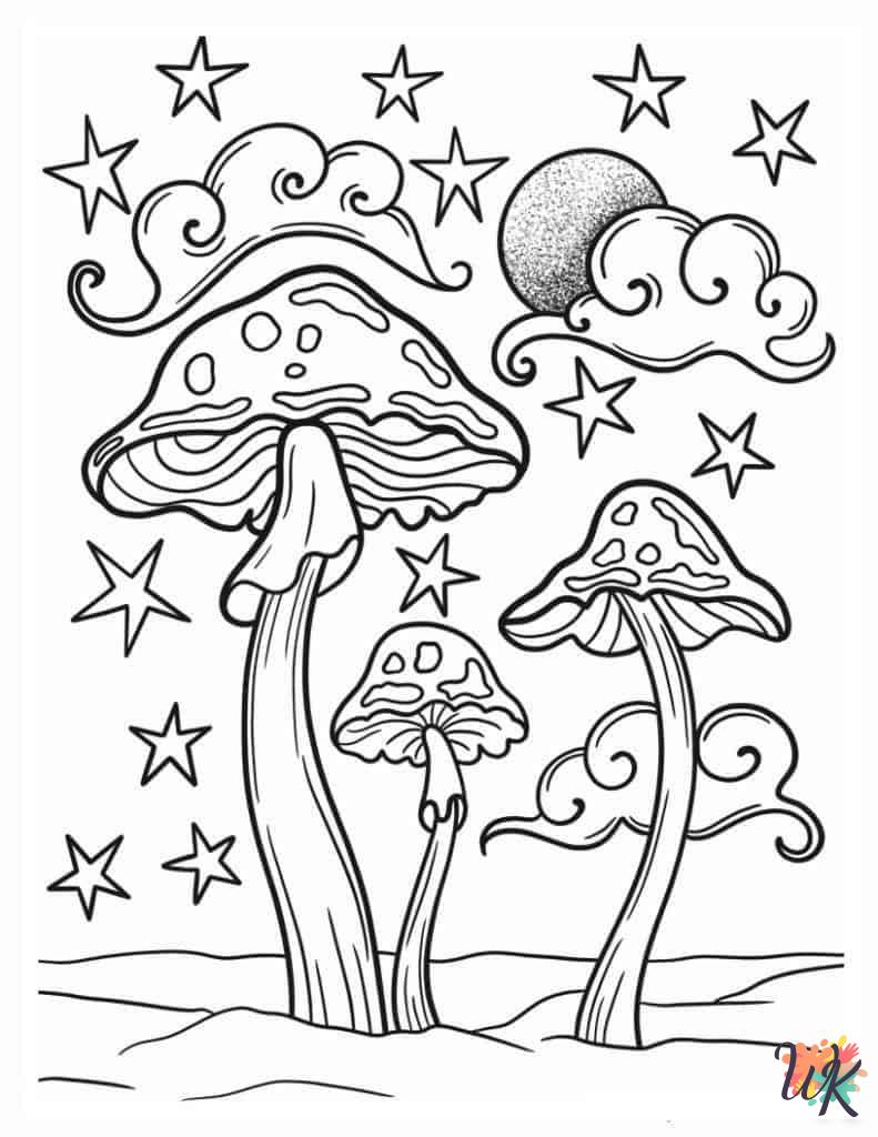 Mushroom coloring pages pdf