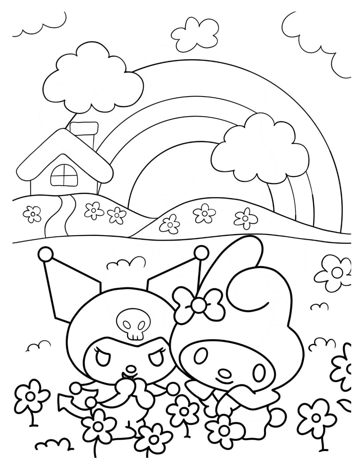 24 My Melody Coloring Pages For Kids Coloring PagesWK