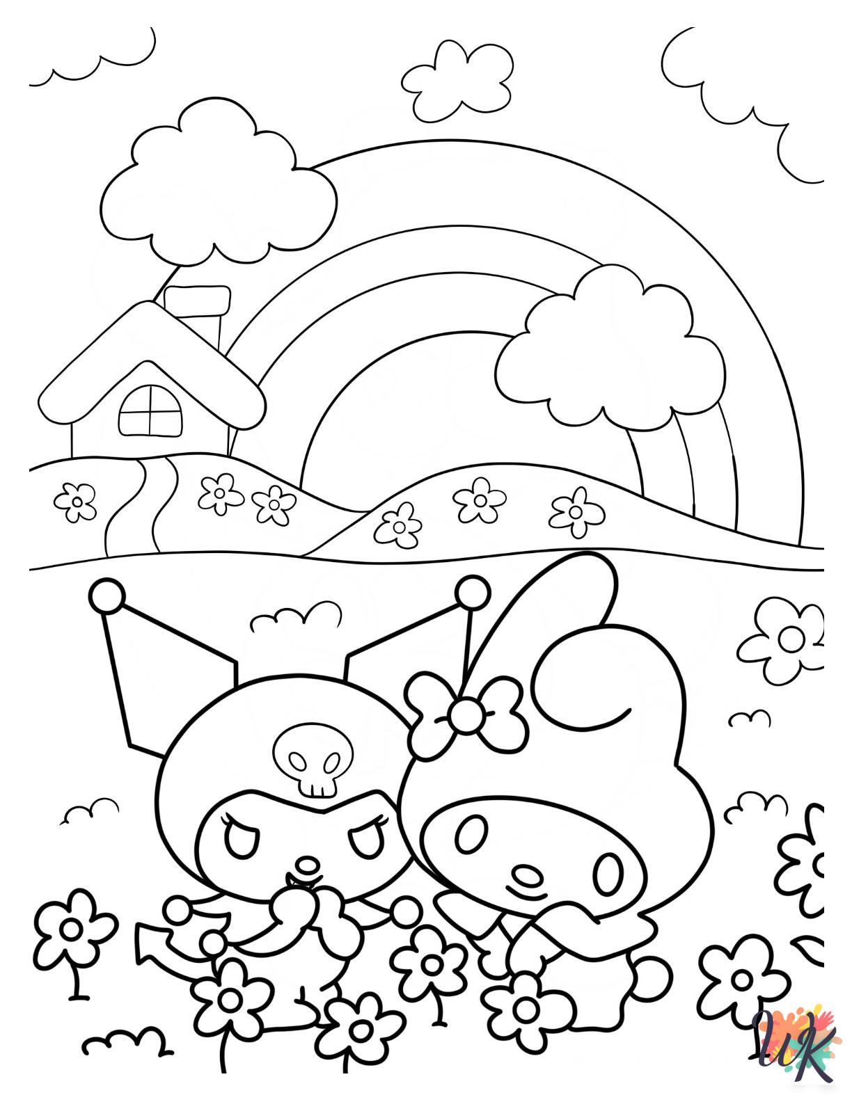 free printable My Melody coloring pages