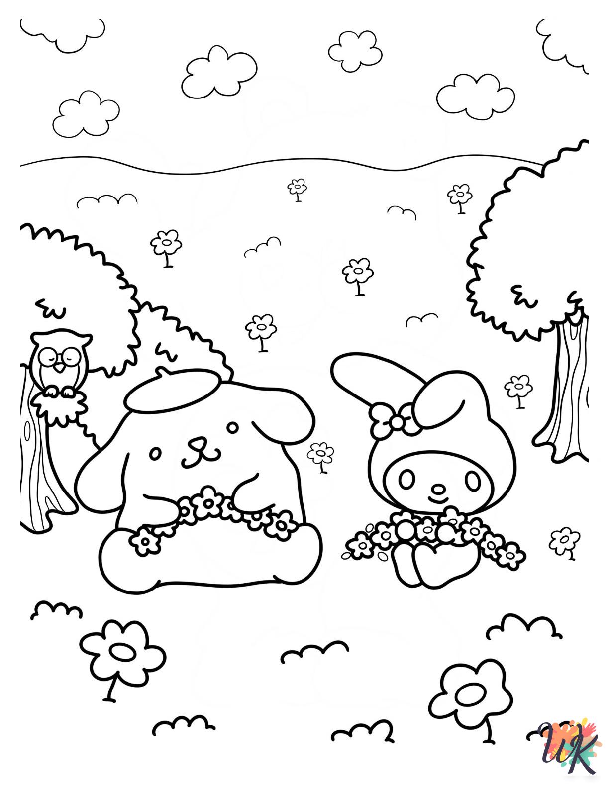 coloring My Melody pages