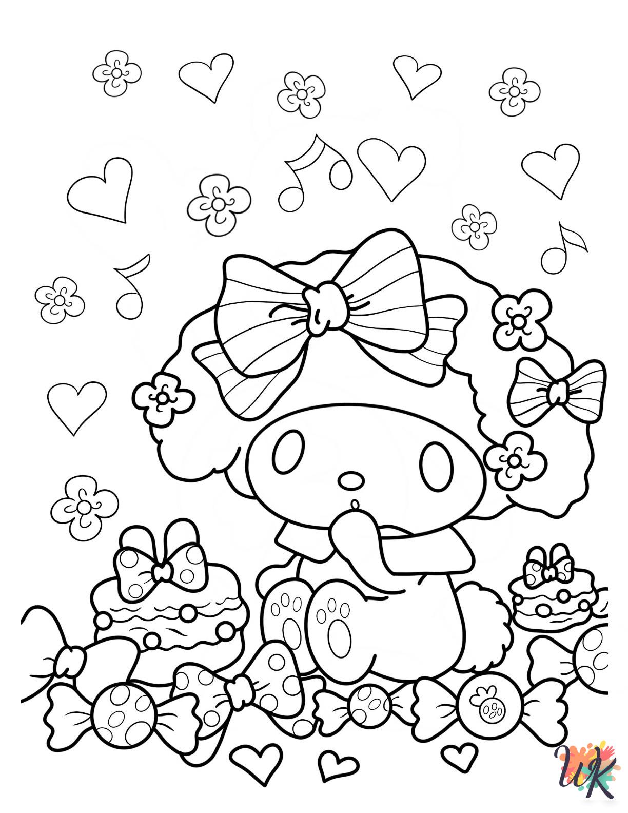 coloring My Melody pages
