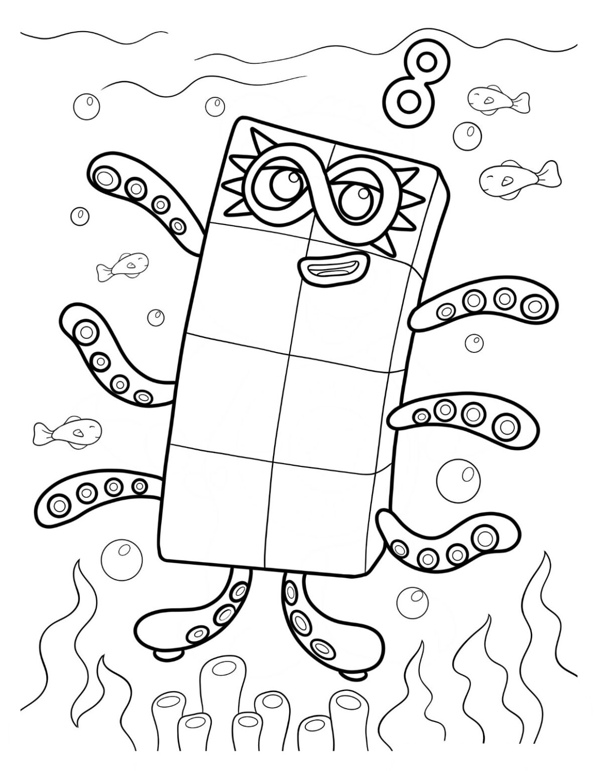 41 Discover The Magic Of Numberblocks Coloring Pages For Kids