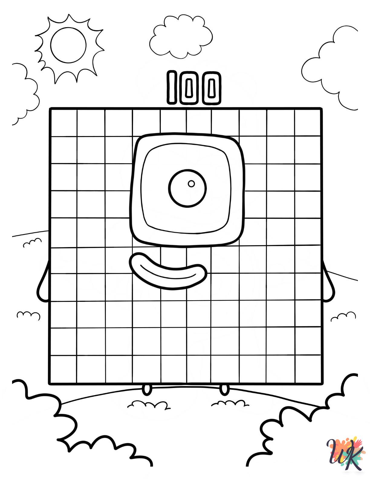 coloring pages Numberblocks
