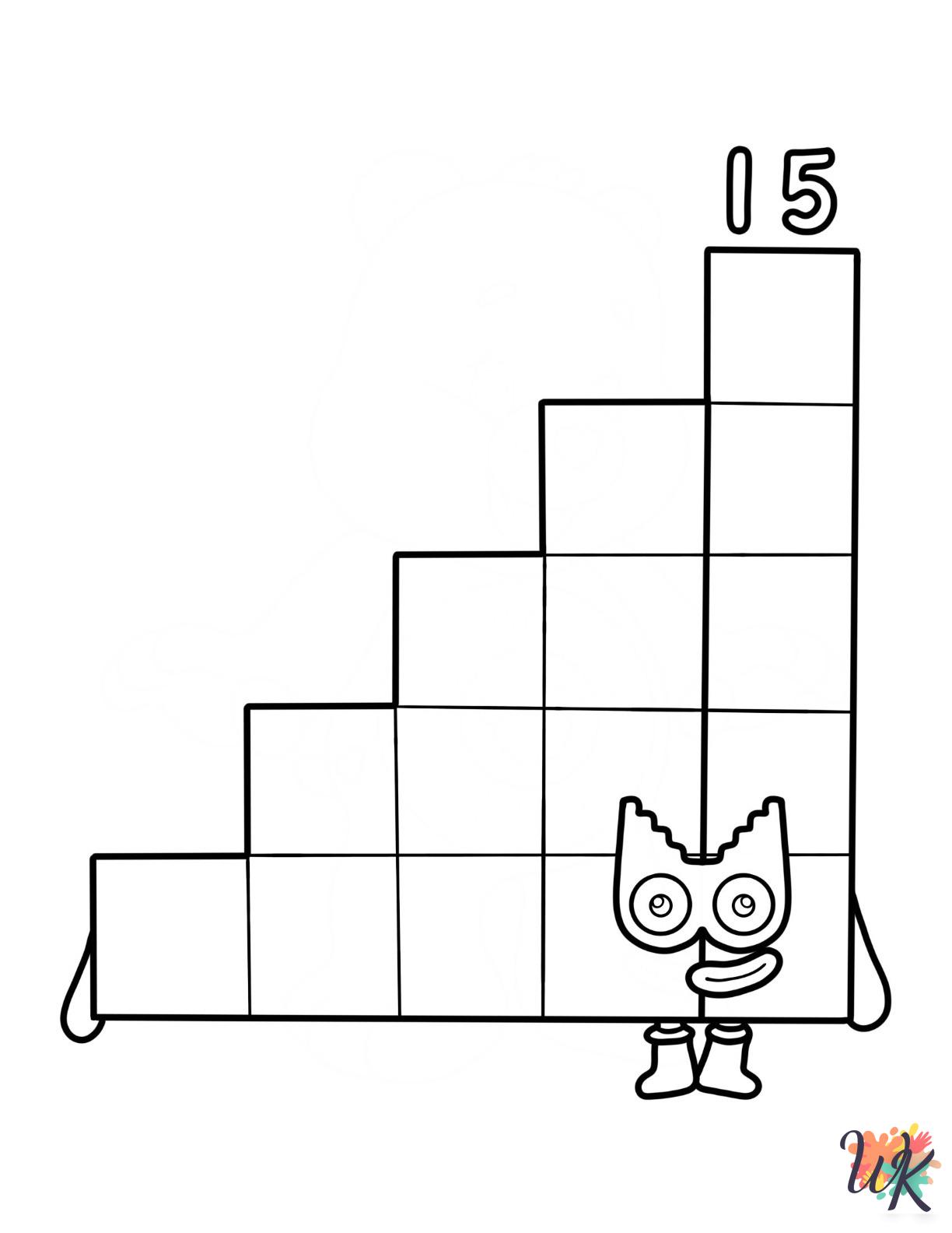 free coloring Numberblocks pages