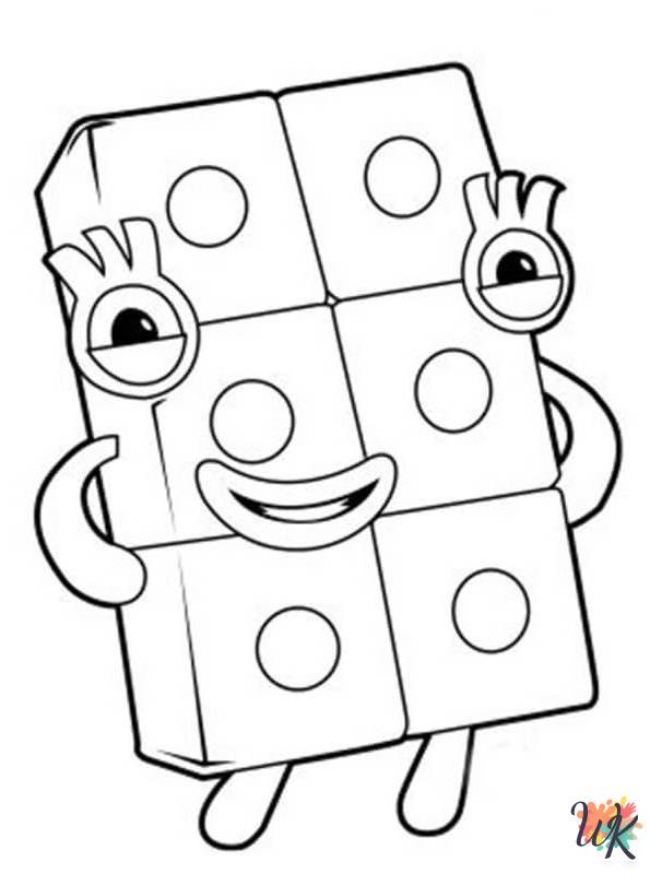 coloring pages Numberblocks