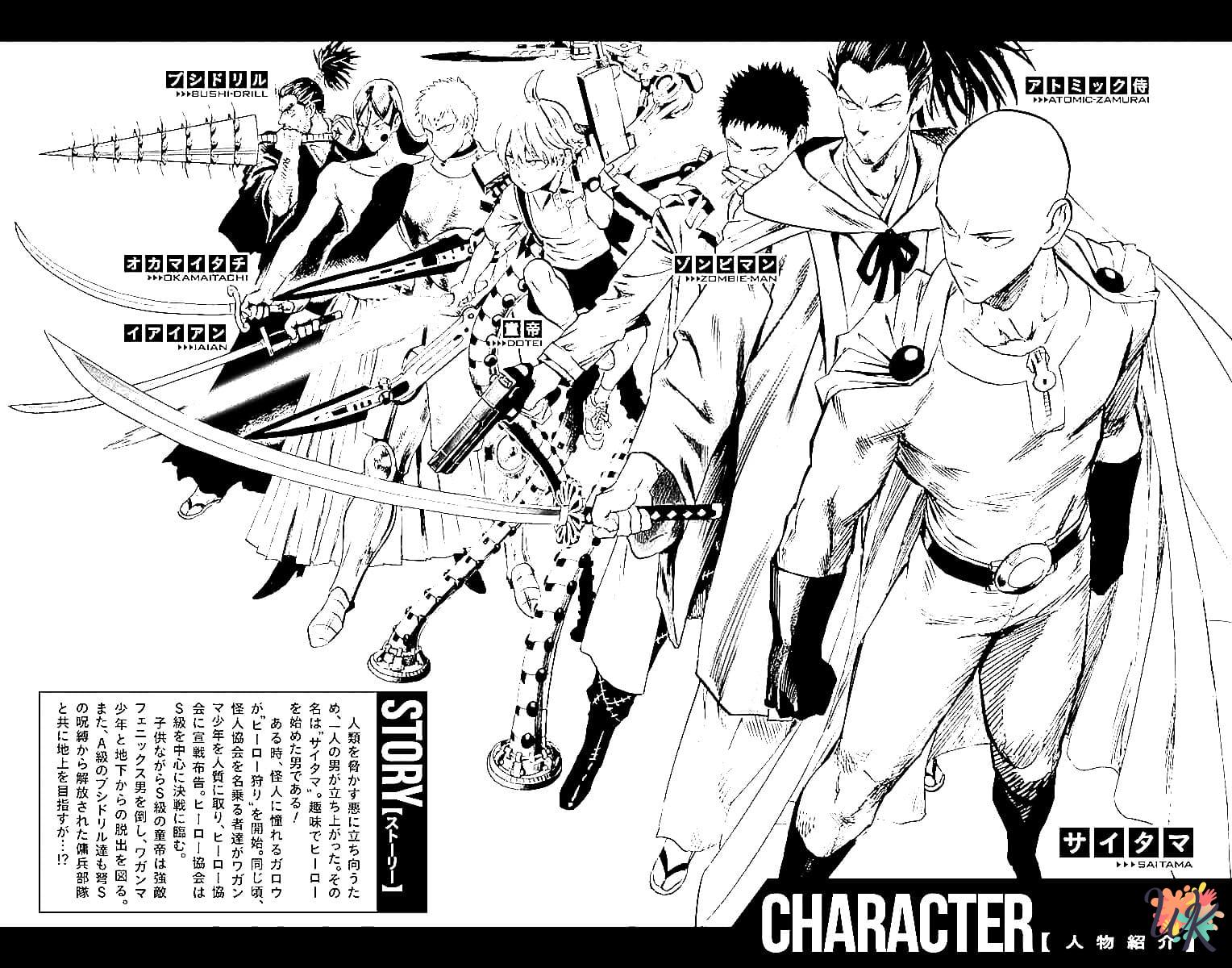 adult One-Punch Man coloring pages