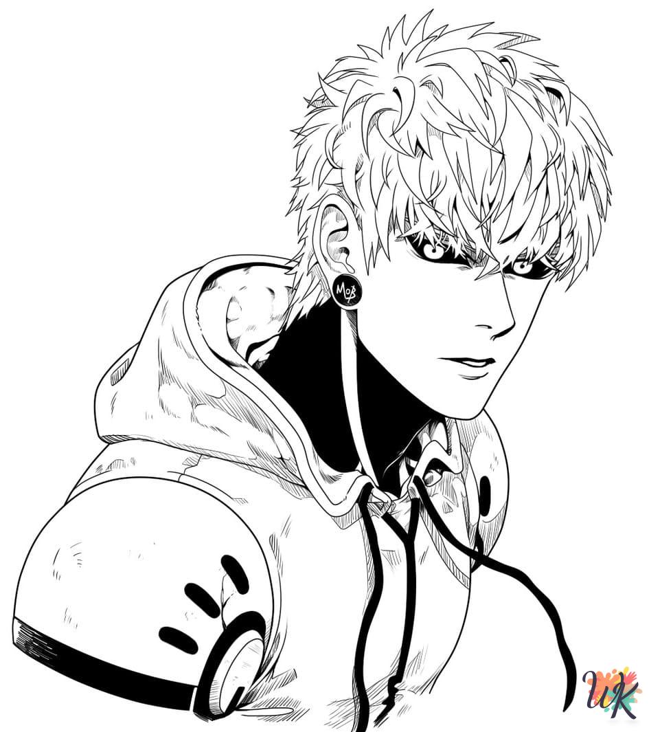 preschool One-Punch Man coloring pages