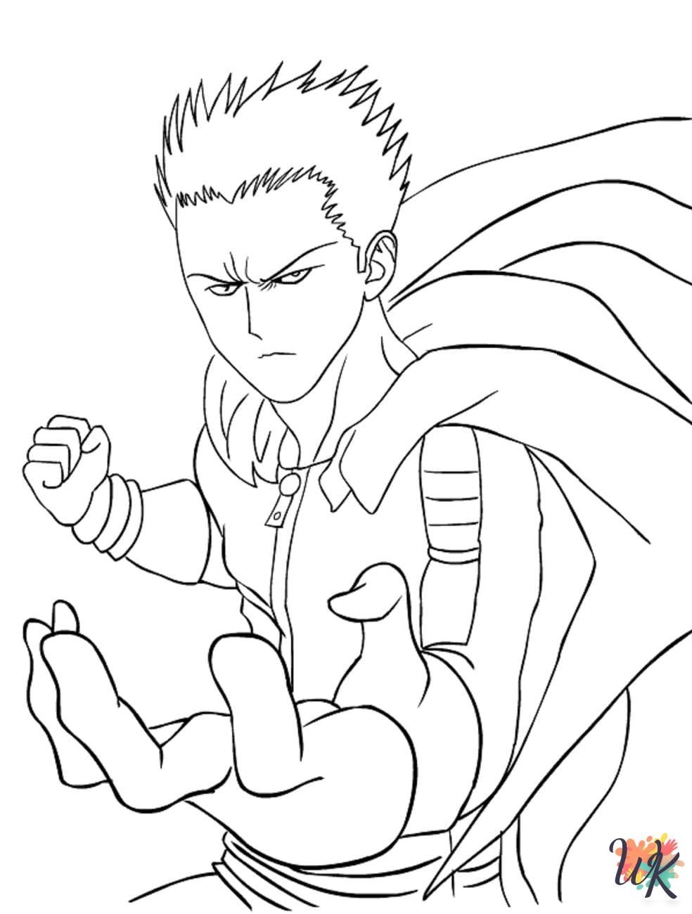 cute One-Punch Man coloring pages