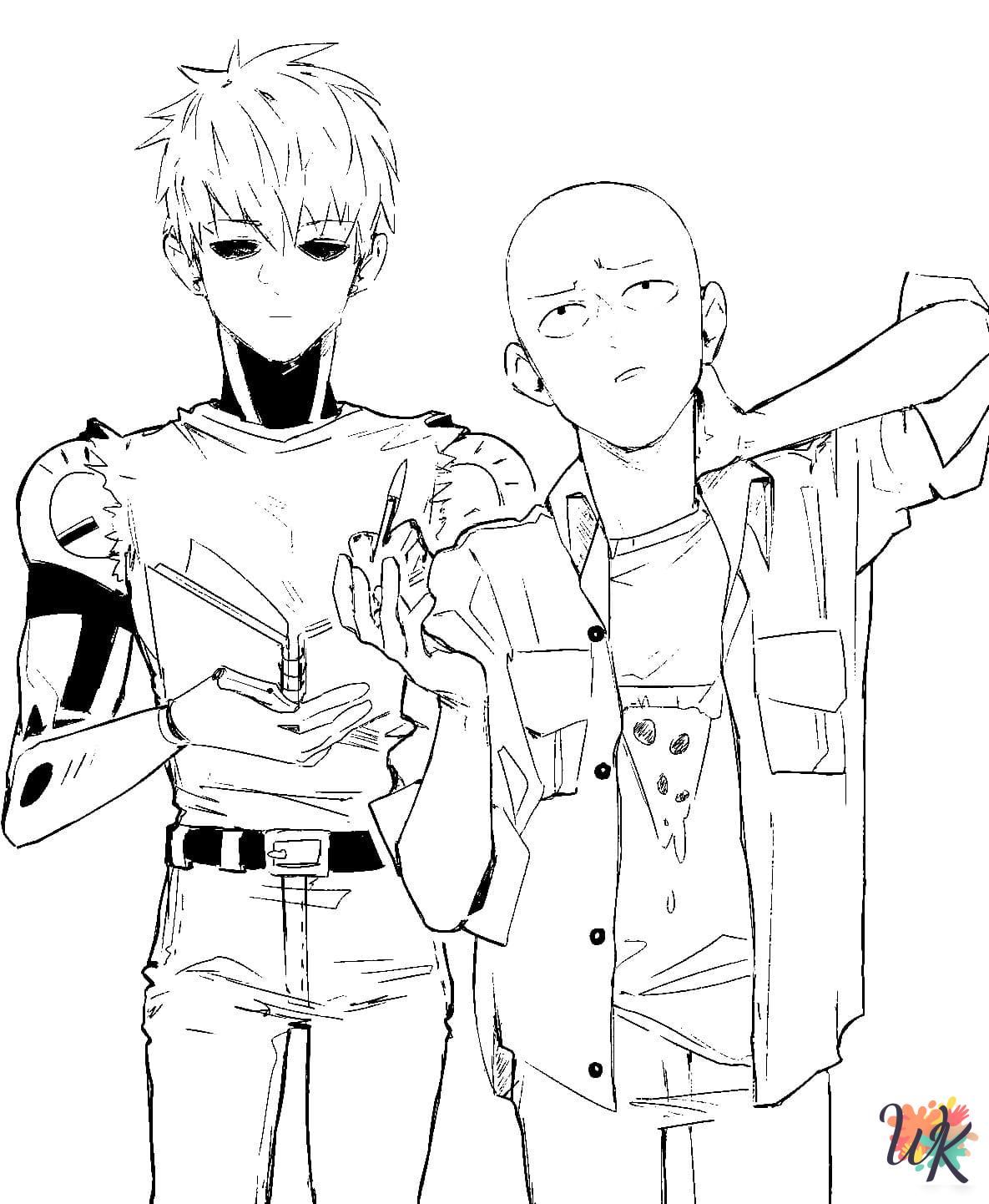 preschool One-Punch Man coloring pages