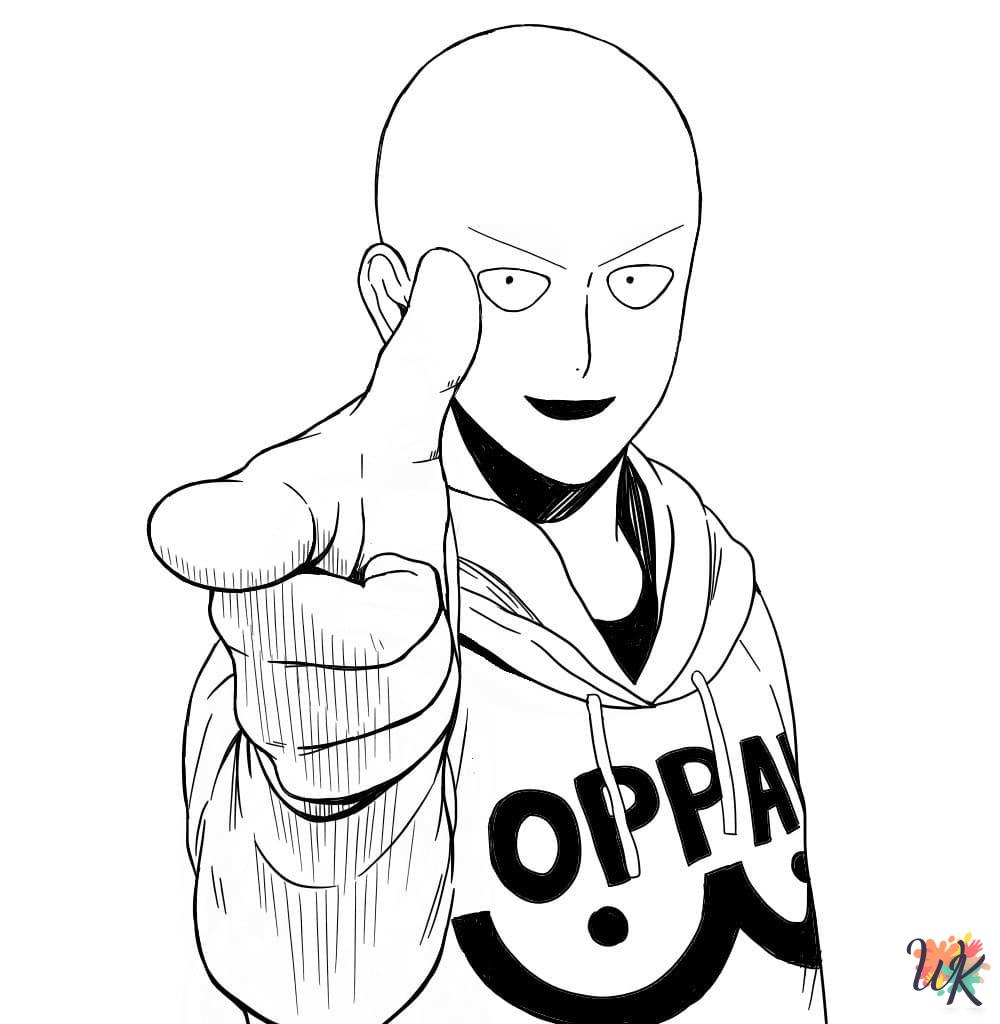 printable coloring pages One-Punch Man