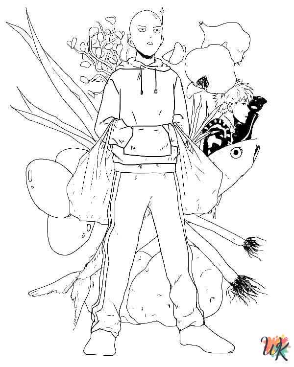 fun One-Punch Man coloring pages