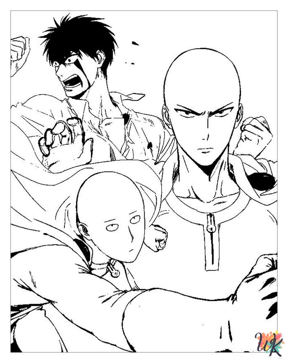 One-Punch Man printable coloring pages