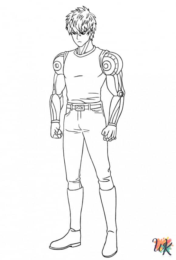 One-Punch Man coloring pages for kids