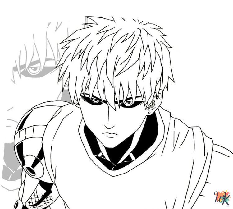 One-Punch Man decorations coloring pages