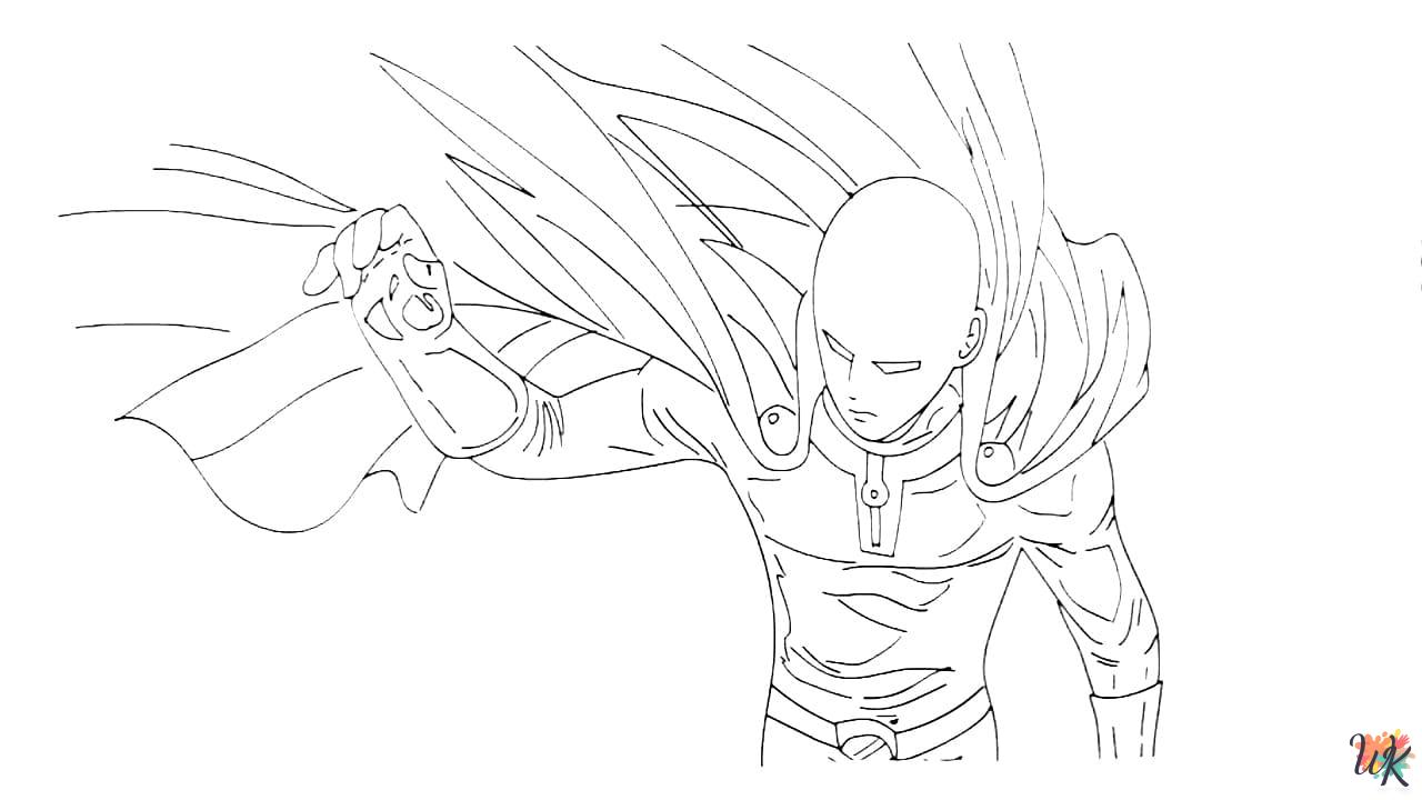 One-Punch Man coloring pages printable free