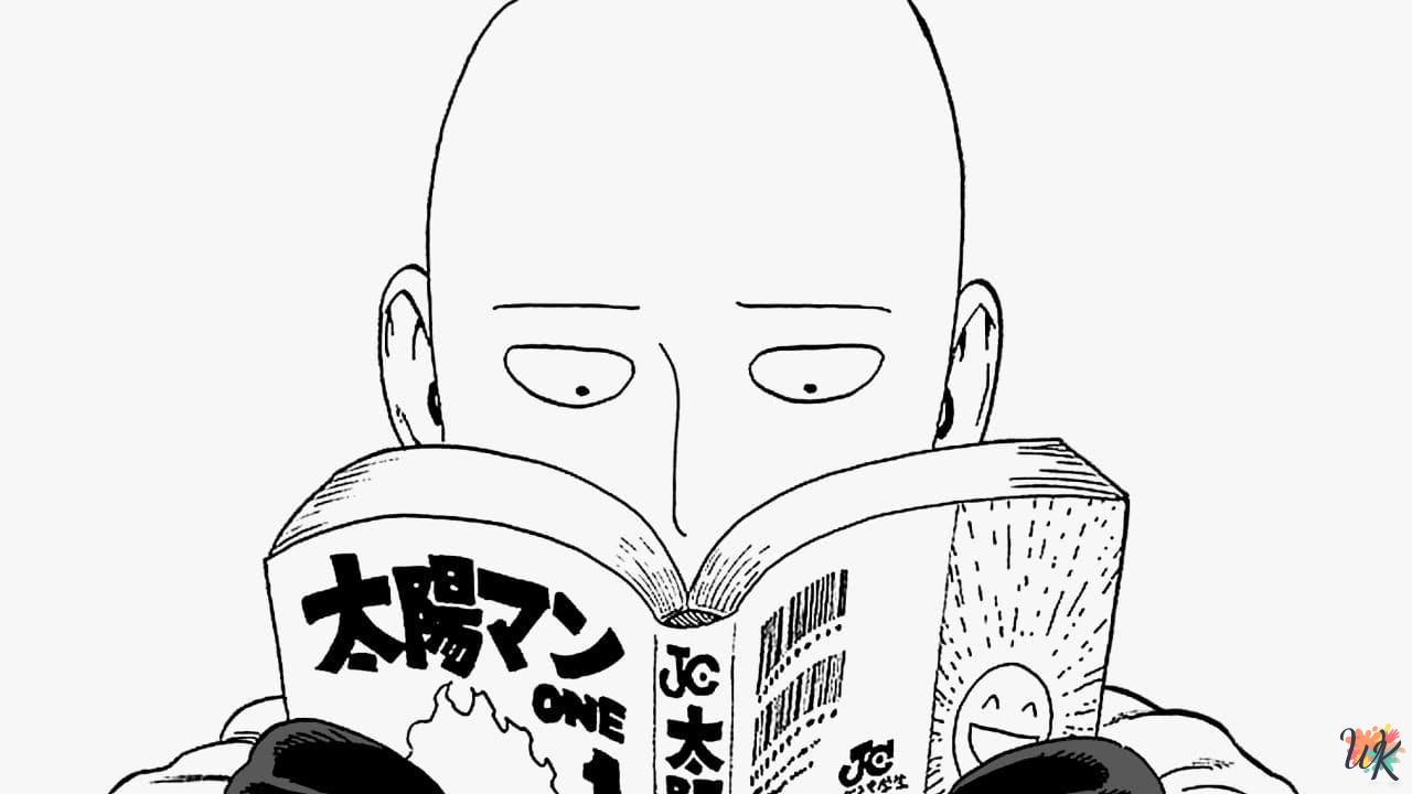coloring One-Punch Man pages