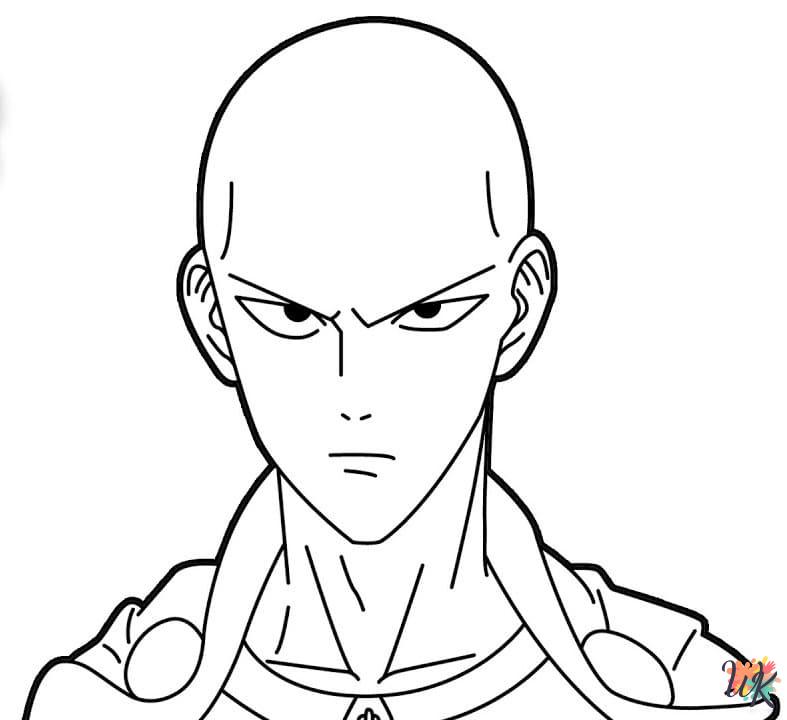coloring pages for kids One-Punch Man