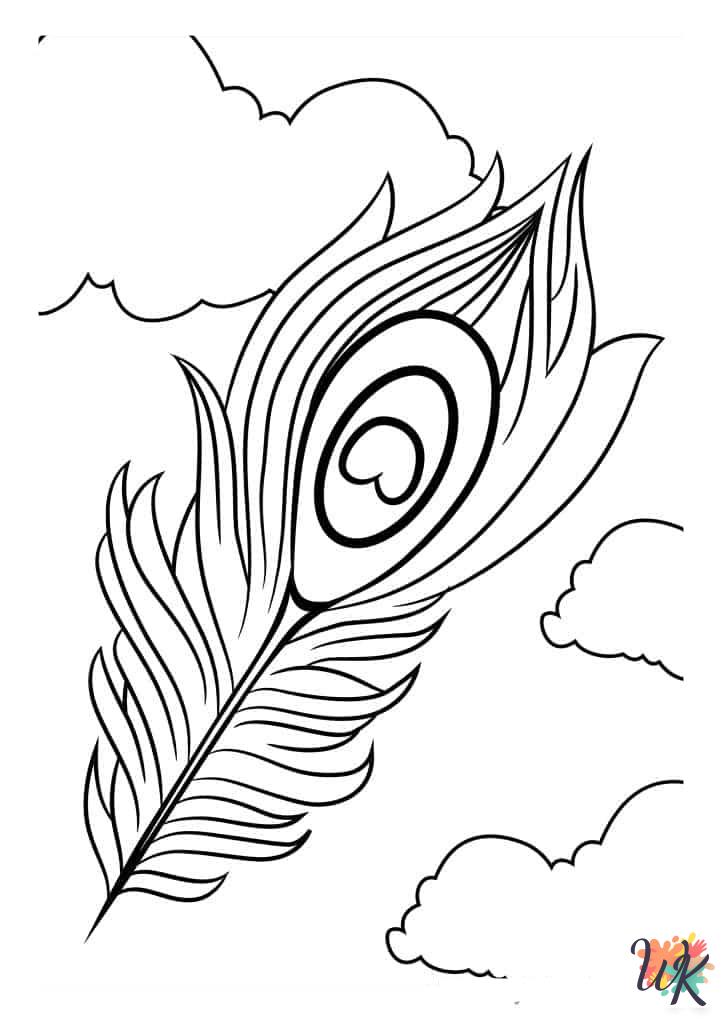 free printable Peacock coloring pages for adults