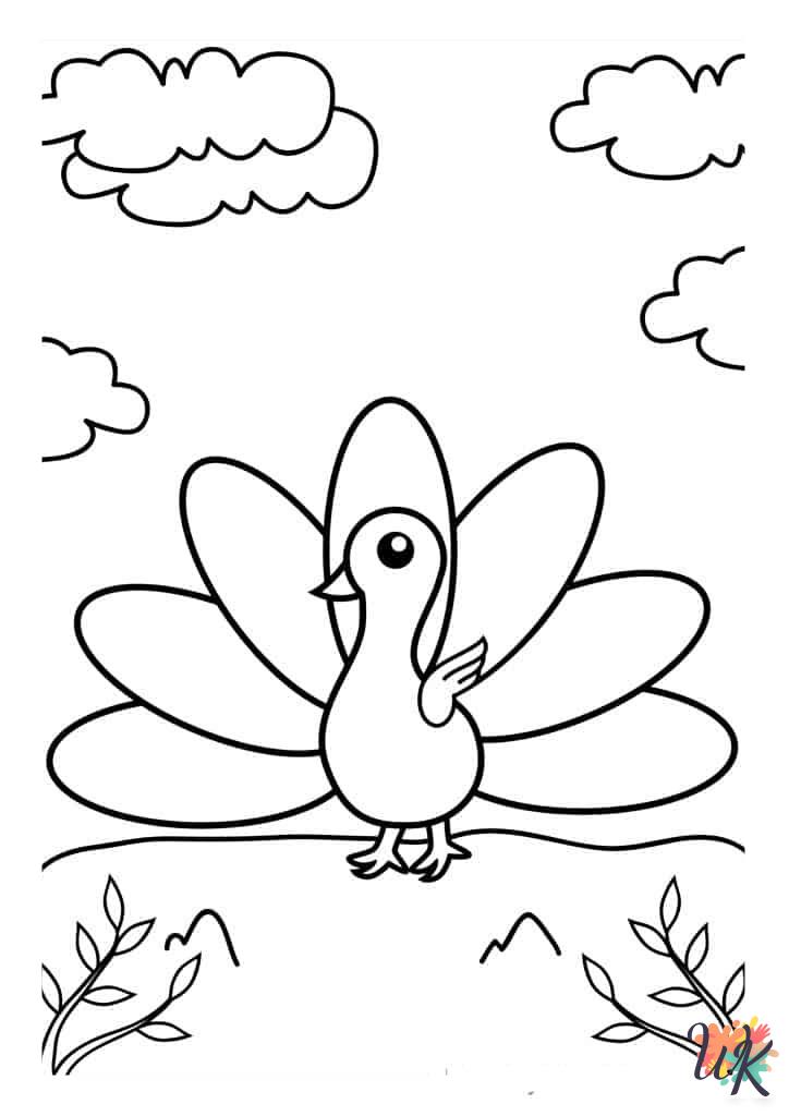 free adult Peacock coloring pages