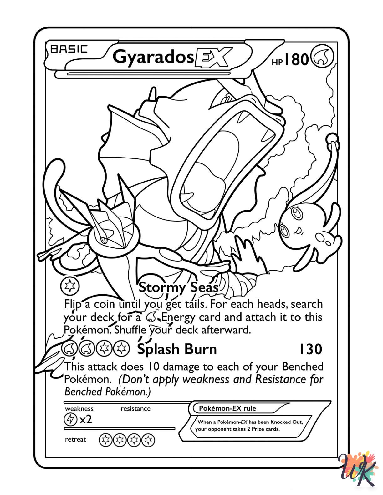 coloring pages Pokemon Card