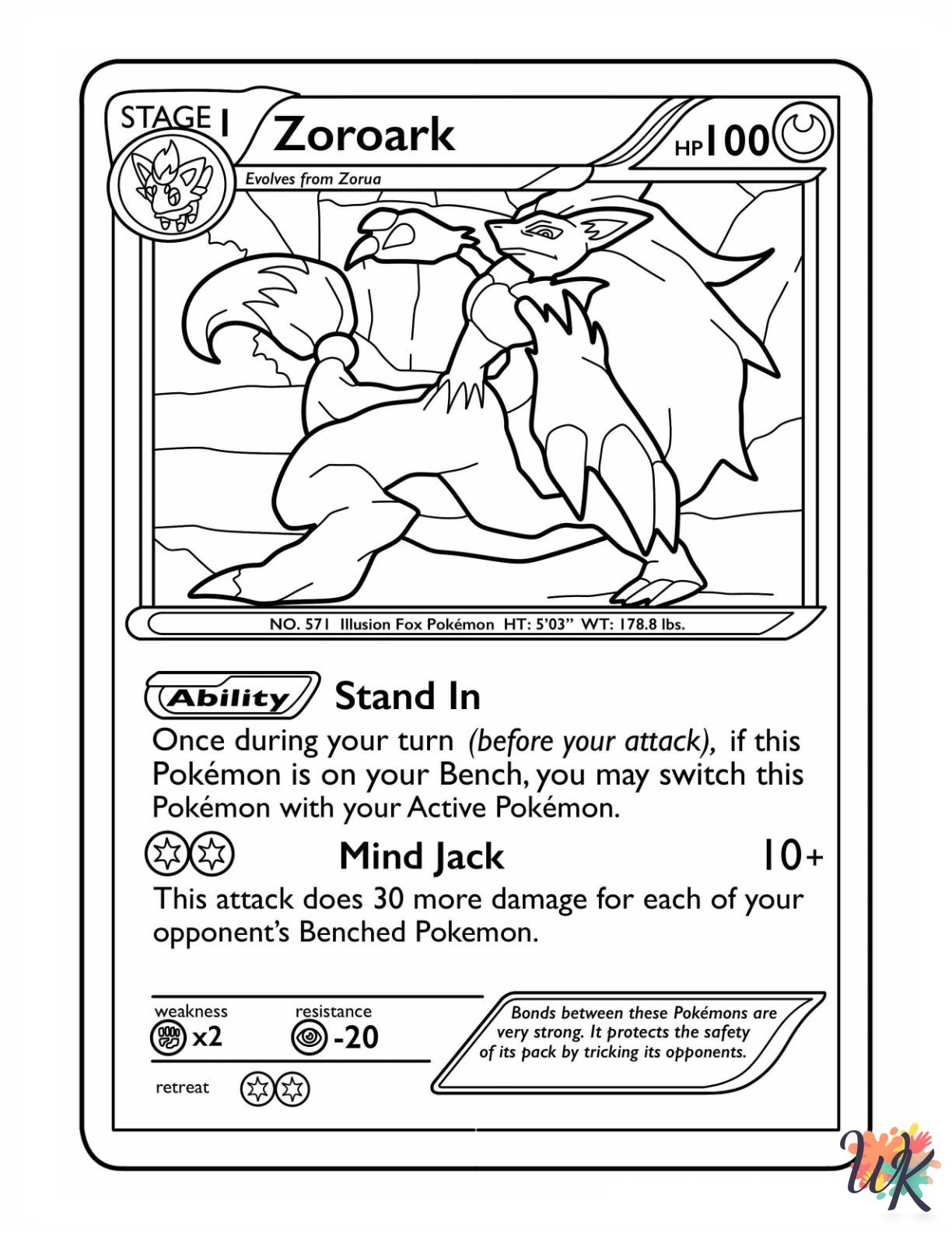 kids Pokemon Card coloring pages