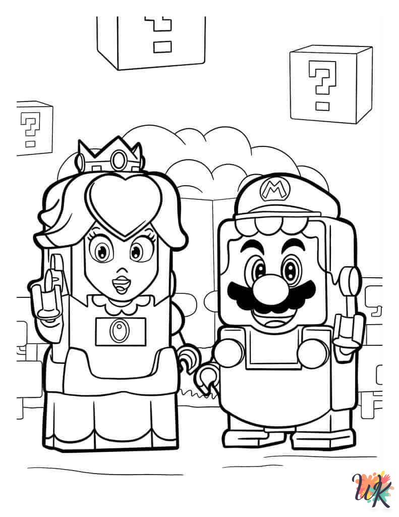 free Princess Peach coloring pages