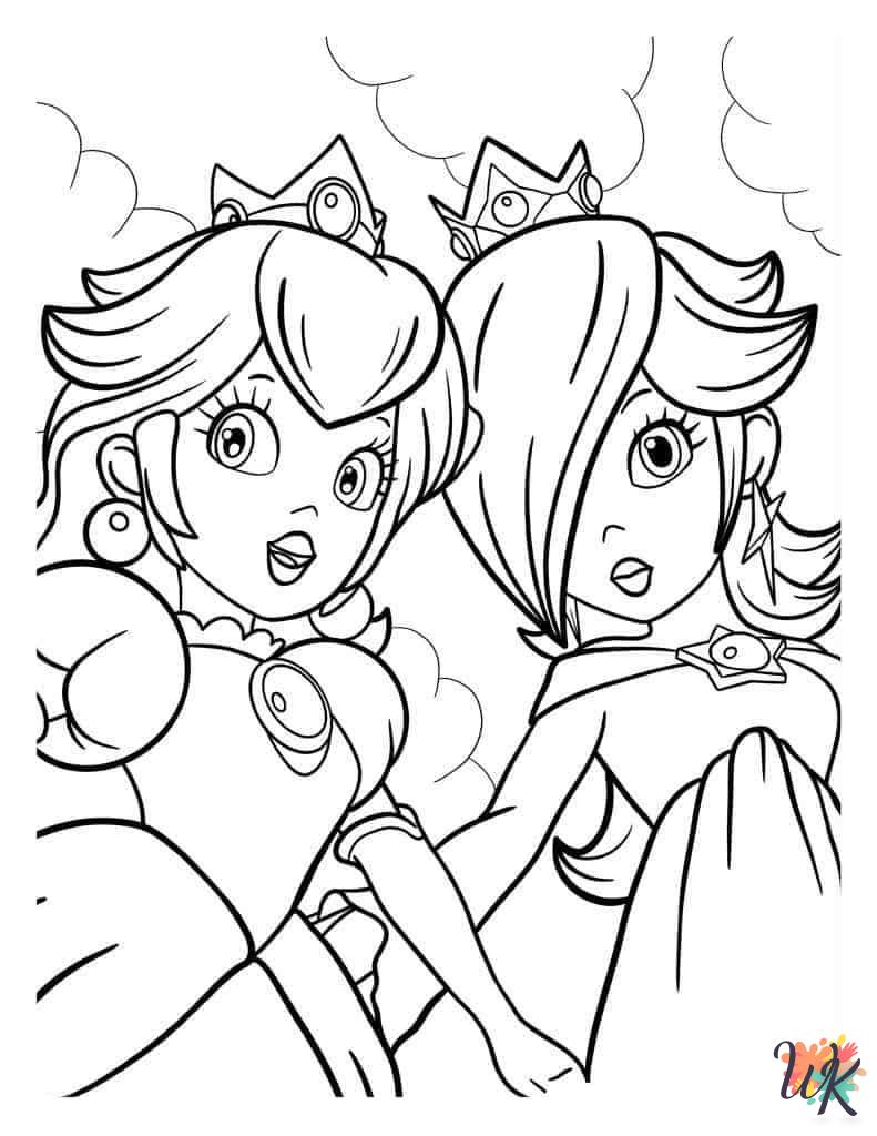 coloring pages Princess Peach