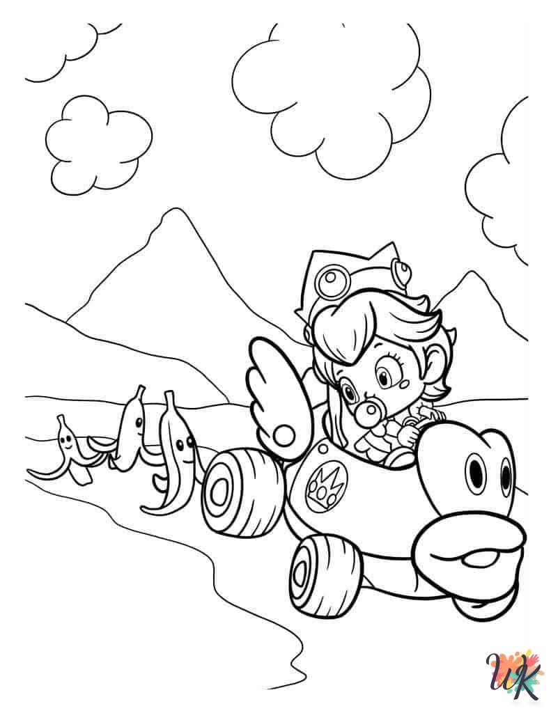 detailed Princess Peach coloring pages