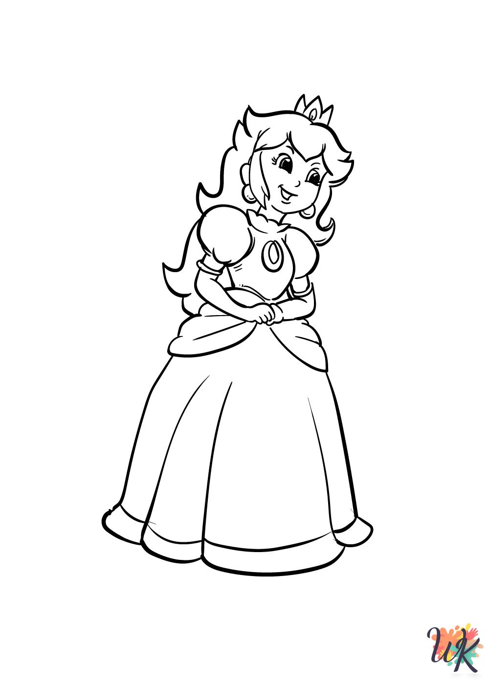 free coloring pages Princess Peach