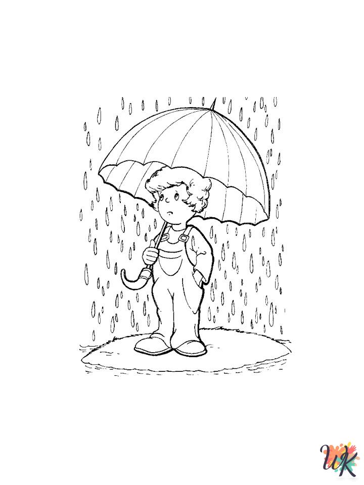 printable Rainy Day coloring pages