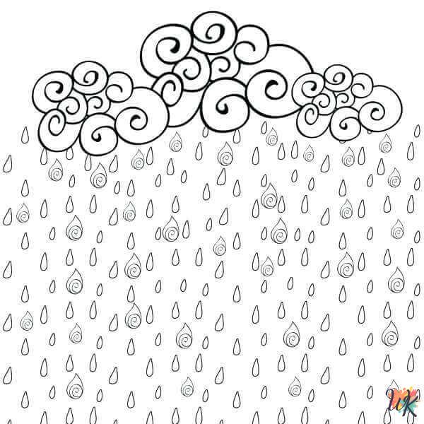 Rainy Day coloring pages for preschoolers