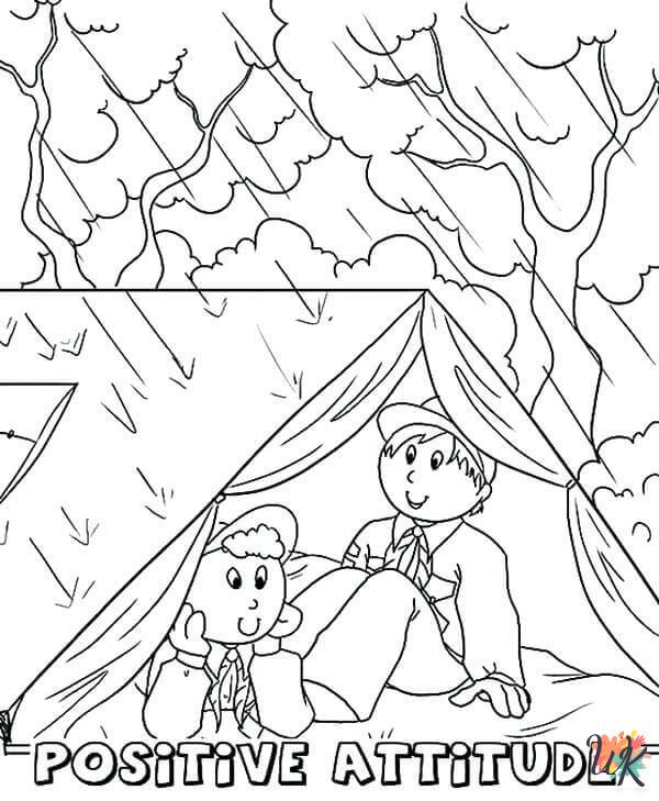 detailed Rainy Day coloring pages